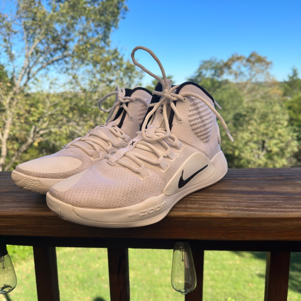 NIKE HYPERDUNK X TB AR0467-100 White Black Men's Size 8.5